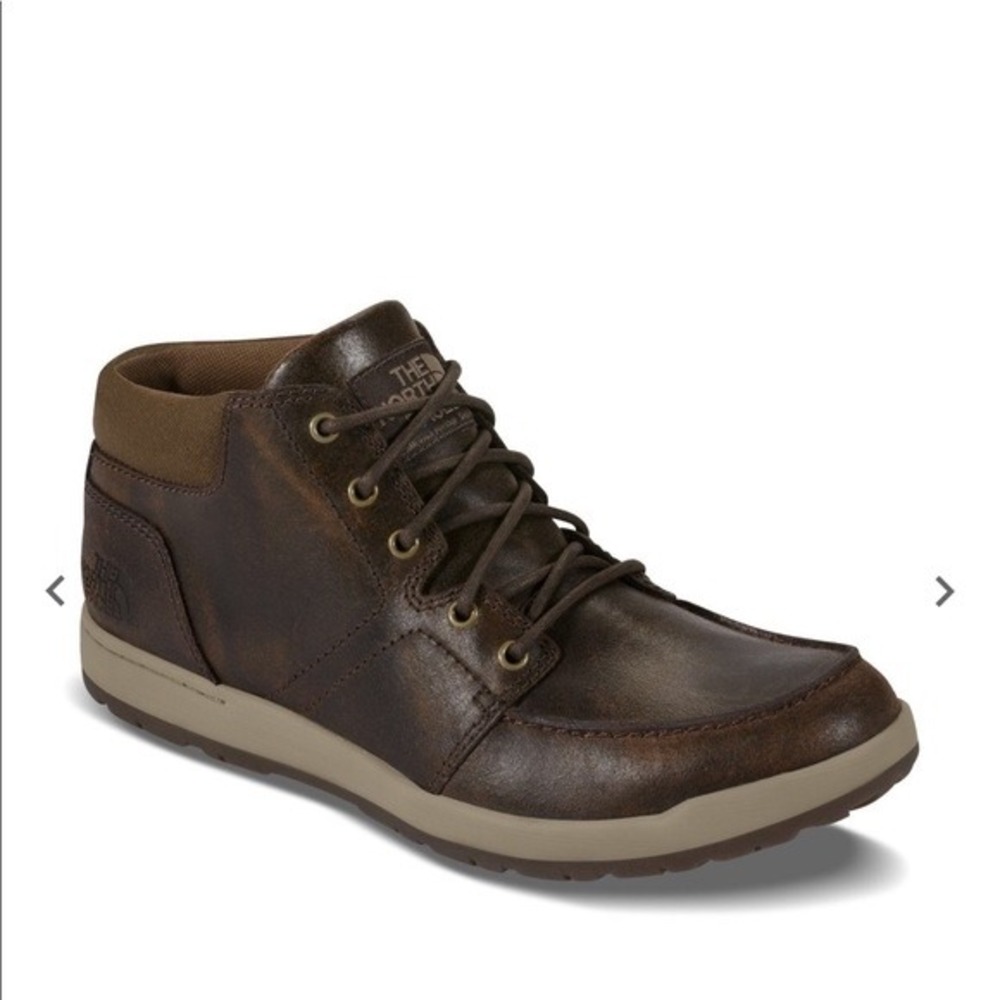 The North Face Men's Brown Leather Suede Evo Ballard Chukka Lace Up Boot - 8.5